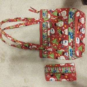 Christmas purse and matching wallet